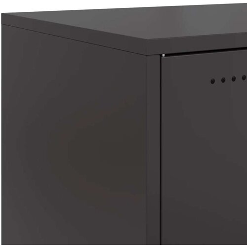 vidaXL Noćni ormarići 2 kom crni 36x39x78 cm čelični Cijene
