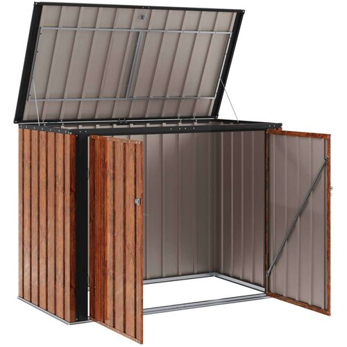  &amp;Scaron;katla za shranjevanje v vrtu Rjava 151,5 x 82 x 110,5 cm Jeklo, (5000143447) Slike
