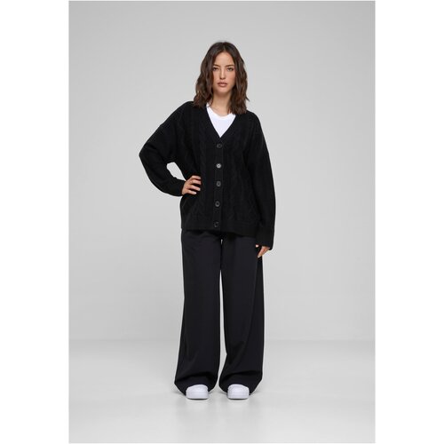 Urban Classics Women's knitted cardigan black Cene