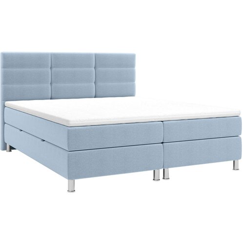 CARRYHOME postelja z vzmetnico 180 cm x 200 cm , tekstil modra Cene