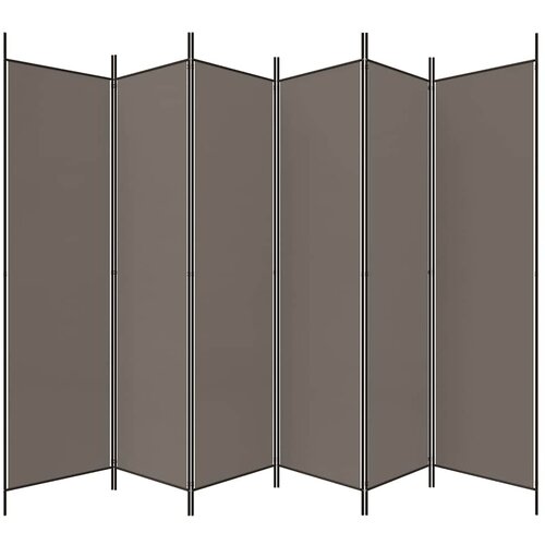  pregrada s 6 panela antracit 300x200 cm od tkanine Slike