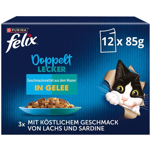 3 + 1 gratis! 4 x Felix Deli Moments -  "Doppelt lecker - So gut wie es aussieht" 4 x (12 x 85 g) Varijante s ribom Cijene