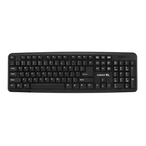 Connect Tastatura sa Qwerty rasporedom, USB, crna boja – CXL-K100