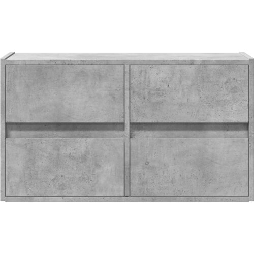  Zidni TV ormarić s LED svjetlima boja betona 80 x 31 x 45 cm Slike