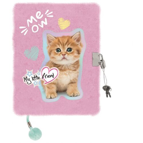  DNEVNIK S KLJUČEM A5 96L MY LITTLE FRIEND PASTEL CAT 3826 Cijene
