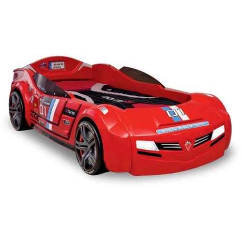 Cilek Dečiji krevet Auto Biturbo 126x66x225cm crveni Slike
