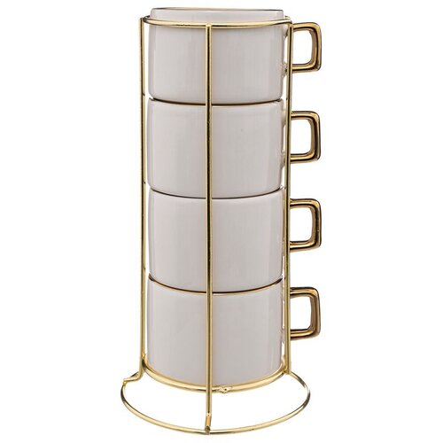SG &amp;Scaron;ALICE NA STALKU ARYA 0,17L 5/1 11,2X22,5CM PORCULAN/METAL BIJELE Slike