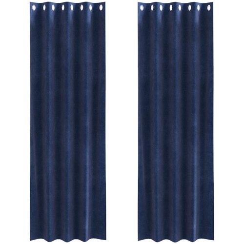  Zavjese za zamračivanje 2 pcs Tamno plava 140 x 260 cm Bar&amp;scaron;un Slike