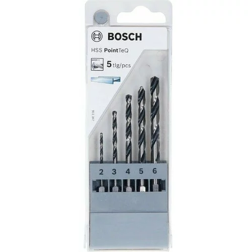 Bosch 5-delni kompet svedrov HSS PointTeQ (HEX) 2 - 6 mm 2607002824