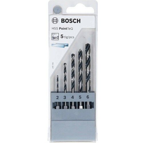 Bosch HSS spiralna burgija PointTeQ 2,0/3,0/4,0/5,0/6,0 mm sa šestougaonim HEX prihvatom pakovanje od 5 komada - 2607002824 Cene