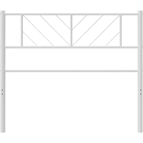  Metalno zamjensko uzglavlje bijelo 100 cm Slike