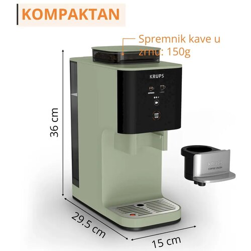 Krups Kavni aparat Coffe Crush + Lichen SA401LE0 Slike