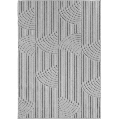Novel RAVNO TKANA PREPROGA HELIX 200/290 cm tkano srebrne barve Cene