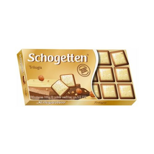 Schogetten trilogia čokolada 100g Slike