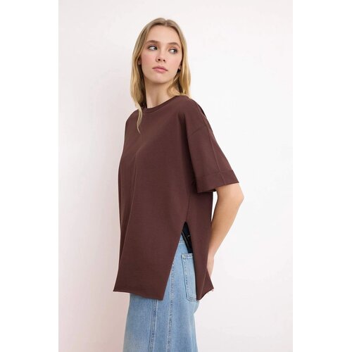 TRENDYOLMILLA Ženska majica TWOSS20TS0828, Braon Cene