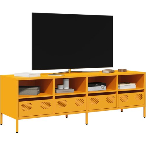 TV ormarić boja senfa 135x39x43,5 cm čelični Cijene