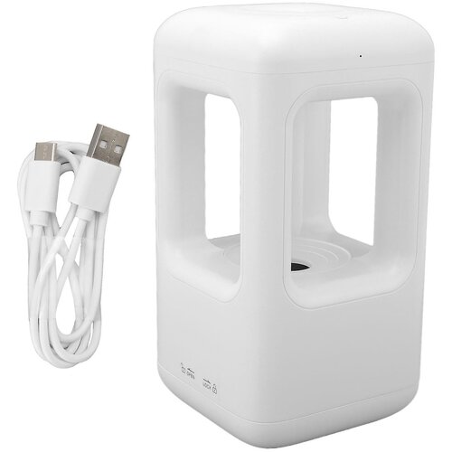 Venisymlis Protigravitacijski Vlažilec Z Vodnimi Kapljicami Brez Hrupa 500 Ml Ultrazvočni Vlažilec Z Meglo Bel Usb Vlažilec Zraka Za Spalnico, (22060746) Slike