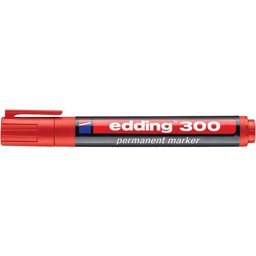 Edding PERMANENTNI MARKER EDDING, DEBELINA KONICE 1,5-3MM, RDEČ Slike