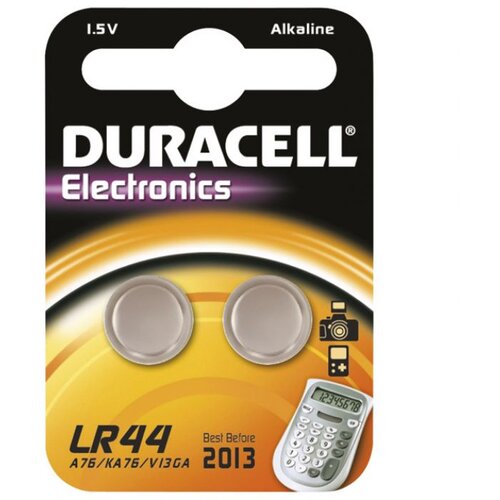 Baterija alkalna 1,5V pk2 Duracell LR44 blister Slike