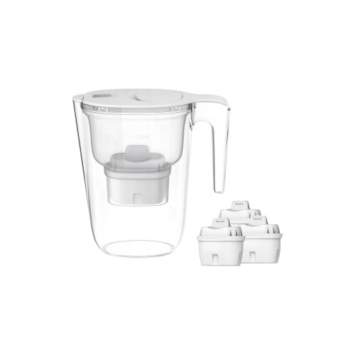 Philips bokal za filtriranje vode AWP2933WHT4/10, sa 3 dodatna filtera, beli Cene