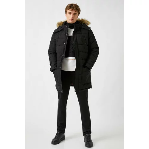 Koton Winter Jacket - Black - Puffer