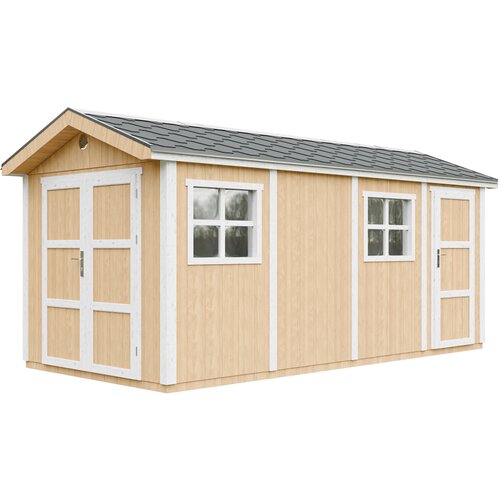 Timbela Vrtna hi&scaron;ica vrhunske kakovosti 11,47 m&sup2; - V252x250x530 cm - s tlemi in bitumenskimi plo&scaron;čicami - M915C-HARVEST HONEY, (5000117235) Cene