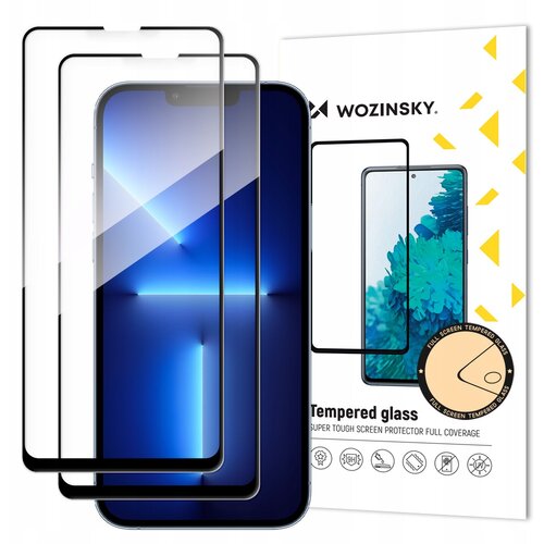 Wozinsky 2XSUPER DURABLE KALJENO STEKLO ZA IPHONE 14/13 PRO/13 ČRNO, (21911452) Slike