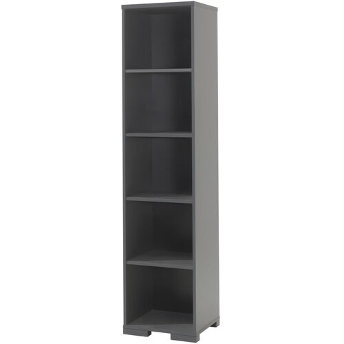 Vipack Temno siva otroška knjižna omara Londen, 45 x 195 cm Cene