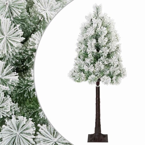  Umjetno božićno drvce s nogom 120 cm PVC i metal Slike