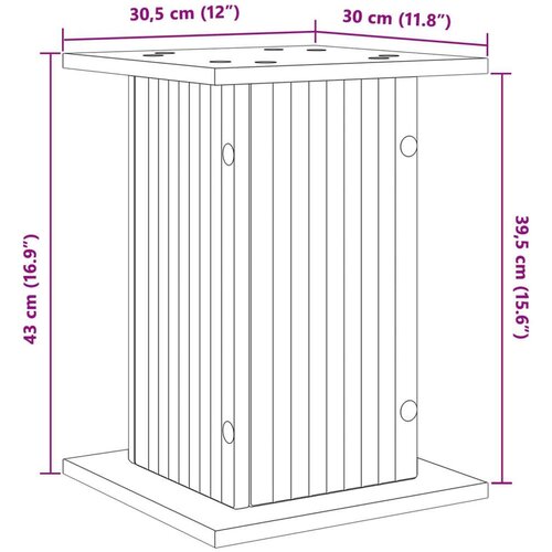  Stalak za biljke Bijela visokog sjaja 30 5 x 30 x 43 cm - Bijela visokog sjaja 30 5 x 30 x 43 cm 1 Cijene