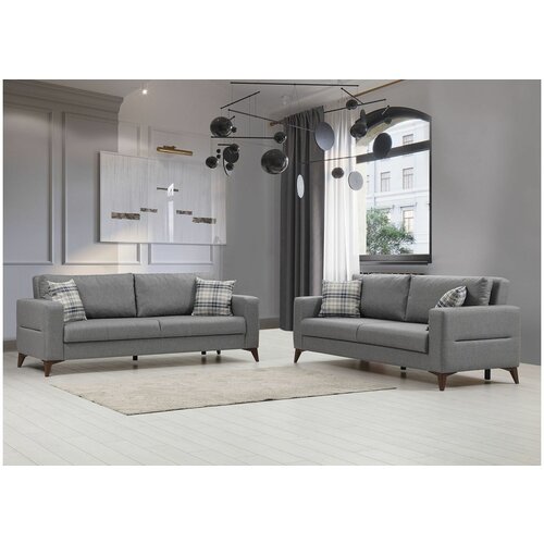 Atelier Del Sofa kristal 3+3 - dark grey dark grey sofa set Slike