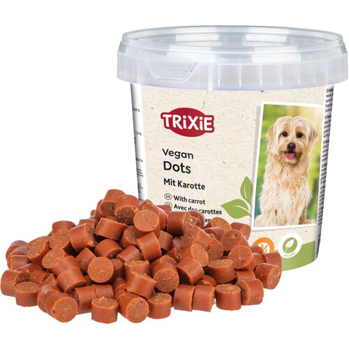 Trixie poslastica za pse vegan soft snack dots mrkva 200 g Slike