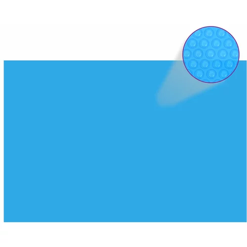  Pravokutni plavi bazenski prekrivač od PE 300 x 200 cm