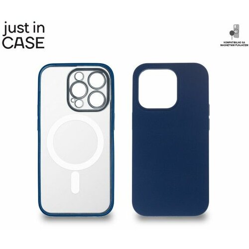 Just In Case 2u1 Extra case MAG MIX PLUS paket PLAVI za iPhone 14 Pro Slike