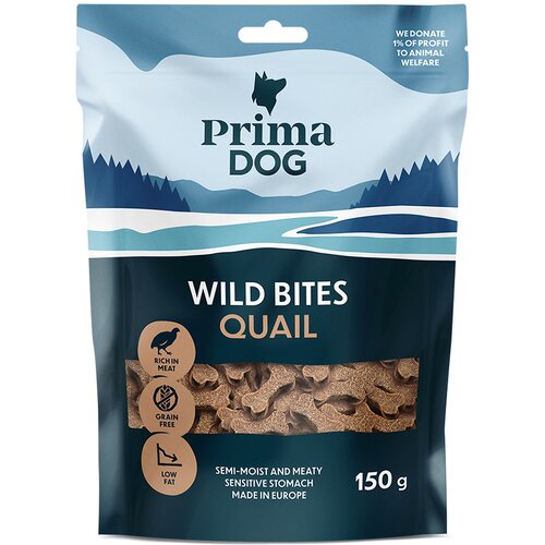 PrimaDog Wild Bites Soft Snack - Prepelica i glog (4 x 150 g) Cijene