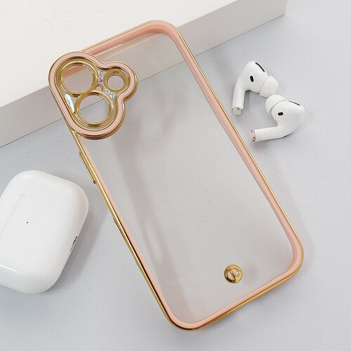  Maska za iPhone 16 Luxury Crystal Clear roze Cene