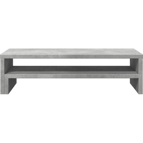  Stalak za monitor siva boja betona 54x22x15 cm drveni Slike