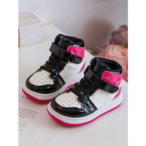 Kesi Children&amp;#039;s pink and white patented sports shoes Milara Slike