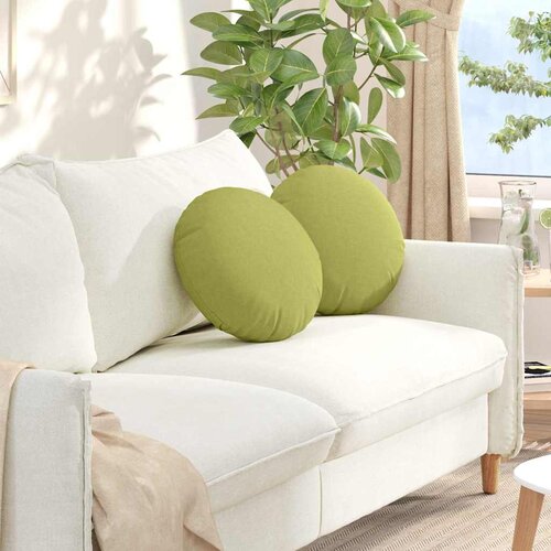  Jastučići za sjedenje 2 pcs Svijetlo zelena &Oslash;40 x 13 cm tkanina Cijene