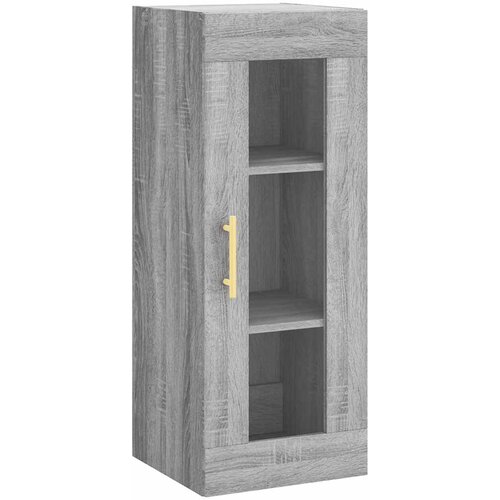  Visoka komoda siva sonome 34,5x34x180 cm od konstruiranog drva Slike