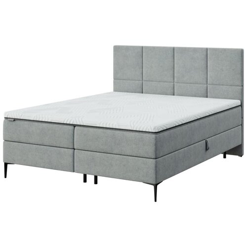 MESONICA Siva boxspring postelja s prostorom za shranjevanje 160x200 cm Bufo – Cene