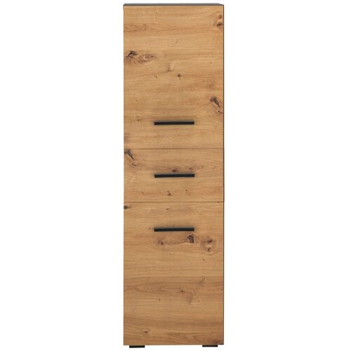 Støraa Visoka in ozka kopalniška omarica v hrastovem dekorju v naravni barvi 130x35 cm Malika – Cene