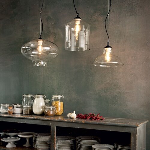 Ideal Lux luster na sajli bistro 1xE27/60W/230V pr. 24 cm zadimljeno staklo Slike