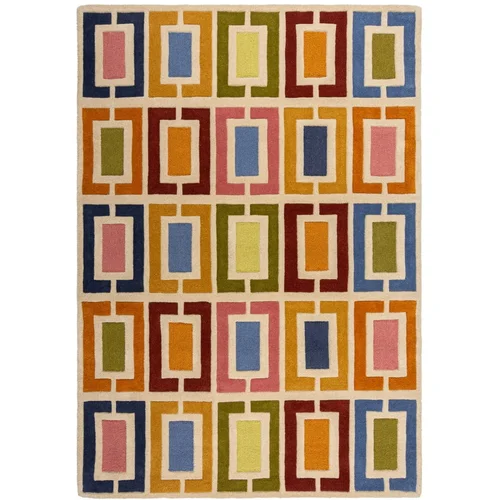 Flair Rugs Ročno tkana volnena preproga 160x230 cm Retro Blocks –