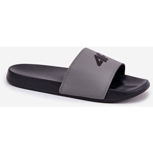 4f Men's Slippers RMM00FSLIM011-25S Gray Cene