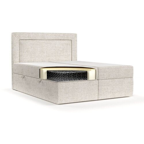Maison de R&amp;ecirc;ve Kremno bela boxspring postelja s prostorom za shranjevanje 160x200 cm Imagine &amp;ndash; Slike