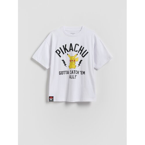 Reserved Pamučna majica kratkih rukava Pokemon - bijela Cijene