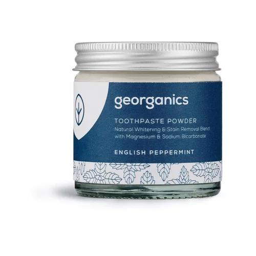 Georganics Naravni zobni prah, 60 ml - English Peppermint