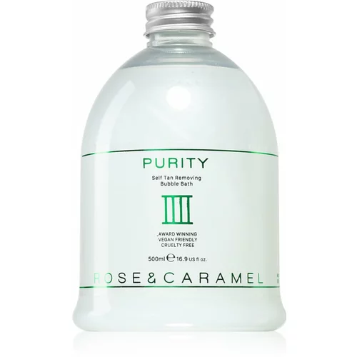Rose & Caramel Purity pjena za kupanje za uklanjanje sredstava za samotamnjenje 500 ml