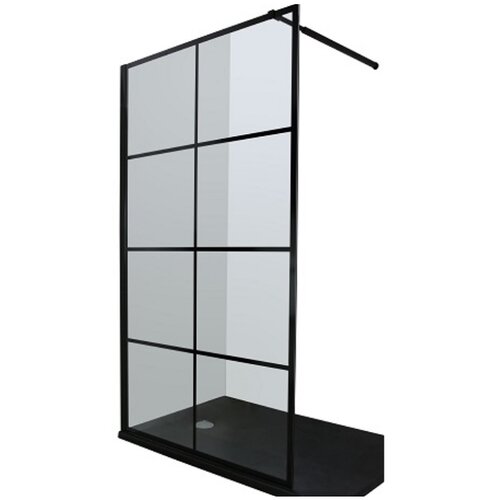 AQUAART tu&amp;scaron; stijena Vetro Cubo (&amp;Scaron; x V: 100 x 200 cm, Debljina: 8 mm, Crne boje) Slike